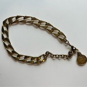 Twisted silver bronze gold choker necklace